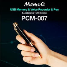 [PCM-007] (골드 4GB)세계최초OLED장치 강의회의 어학학습 MP3 볼펜기 PCM녹음 증폭마이크 보이스레코더